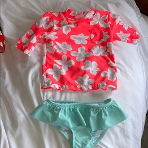 Carters swim shirt & bottoms